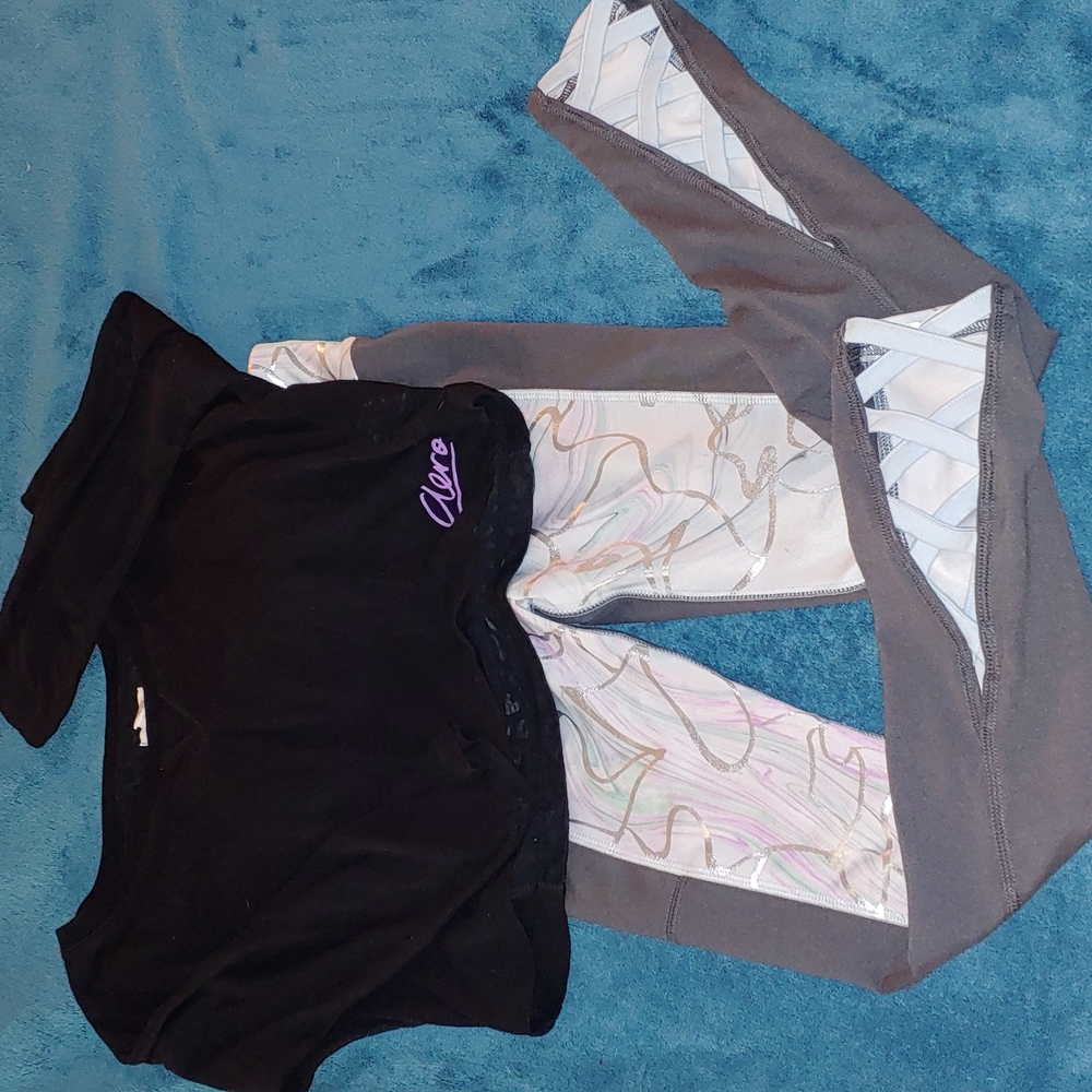 Yoga Pants and Crop Top set